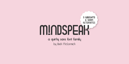 Mindspeak Sans Font Poster 1