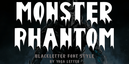 Monster Phantom Font Poster 1