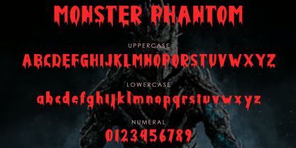 Monster Phantom Font Poster 5