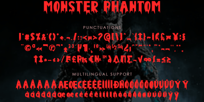 Monster Phantom Font Poster 6