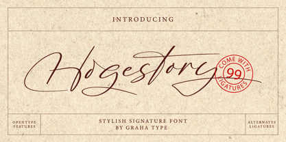 Hogestory Font Poster 1