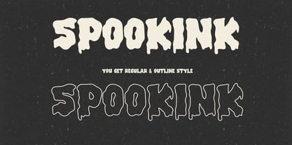 Spook Ink Font Poster 2