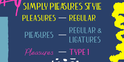 Simply Pleasures Font Poster 10