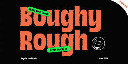 Boughy Rough Font Poster 1