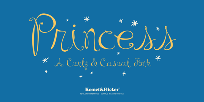 Princess Font Poster 1