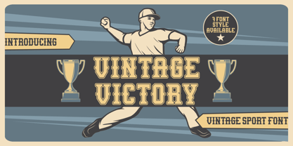 Vintage Victory Font Poster 1