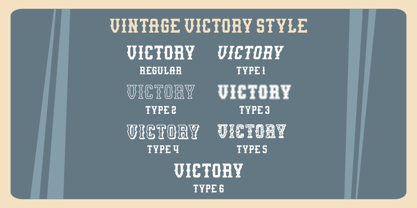 Vintage Victory Font Poster 10