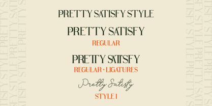 Pretty Satisfy Font Poster 10