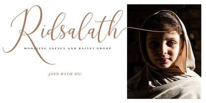 Talisha Script Font Poster 3