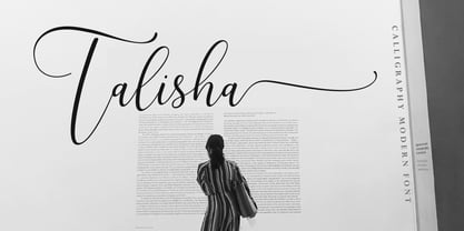 Talisha Script Font Poster 1