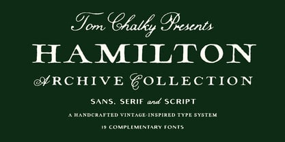 TC Hamilton Archive Font Poster 1