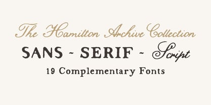 TC Hamilton Archive Font Poster 3