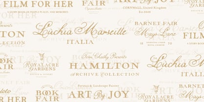 TC Hamilton Archive Font Poster 4