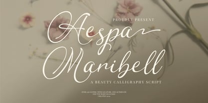 Aespa Maribell Font Poster 1