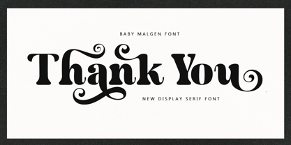 Baby Malgen Font Poster 8