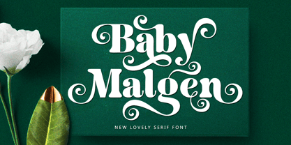 Baby Malgen Font Poster 1