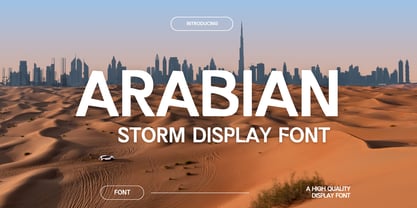 Arabian Storm Font Poster 1