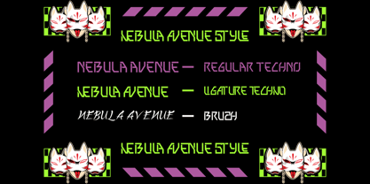 Nebula Avenue Font Poster 10