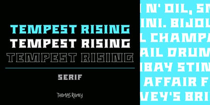 Tempest Rising Serif Font Poster 1