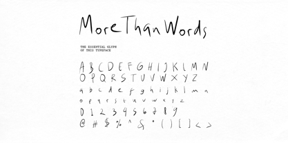 More than words Font Poster 9