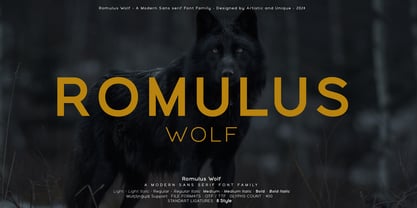 Romulus Wolf Police Affiche 1