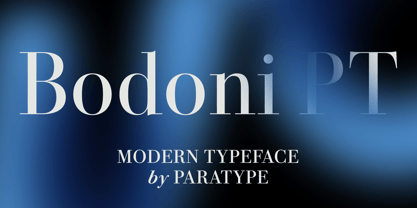 Bodoni PT Fuente Póster 14