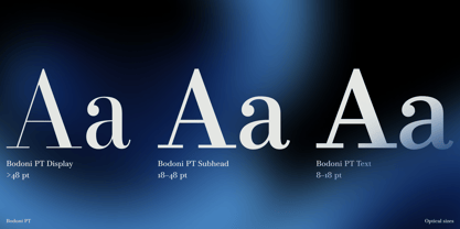 Bodoni PT Font Poster 2