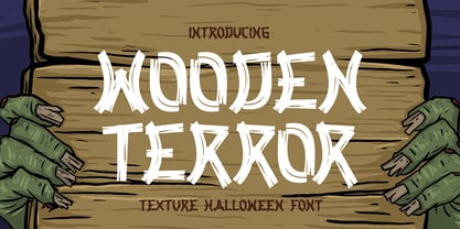 Wooden Terror Font Poster 1