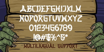 Wooden Terror Font Poster 2