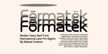 Formatek Font Poster 1