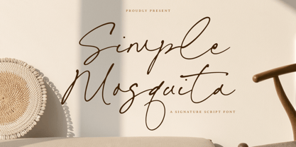 Simple Mosquita Font Poster 1