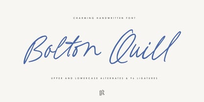 Bolton Quill Font Poster 1