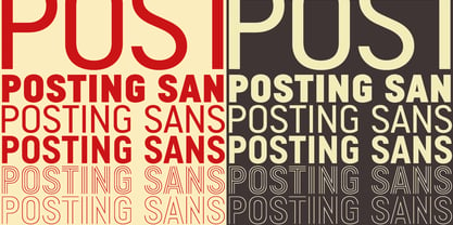 Posting Sans Font Poster 1