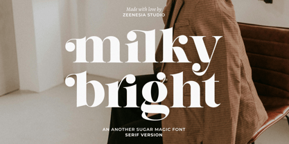 Milky Bright Font Poster 1