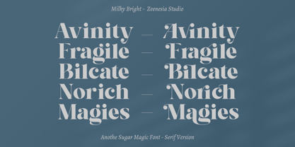 Milky Bright Font Poster 11