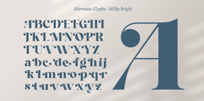 Milky Bright Font Poster 14