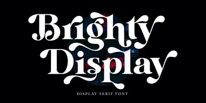 Brighty Display Font Poster 1