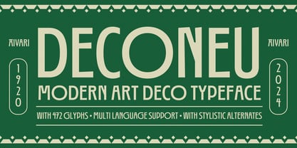 Ayr Deconeu Font Poster 1