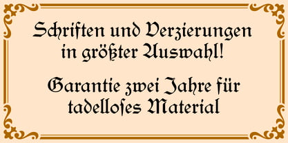 Neue Schwabacher Font Poster 3