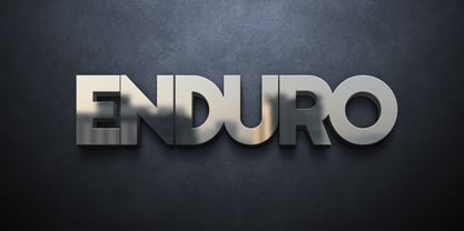 Enduro Font Poster 8