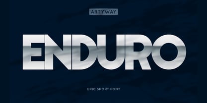 Enduro Font Poster 1