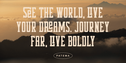 Patema Font Poster 9