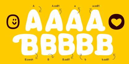 Banana Bread Font Fuente Póster 5