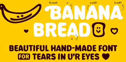 Banana Bread Font Font Poster 1