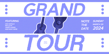 Branden Rough Font Poster 2