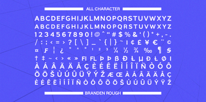 Branden Rough Font Poster 6