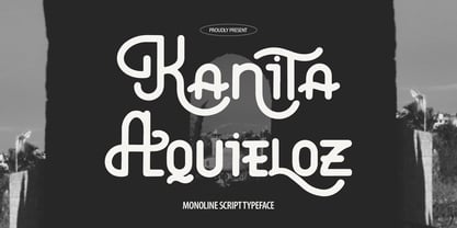 Kanita Aquieloz Font Poster 1