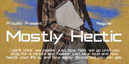 MC Mostly Hectic Font Poster 1