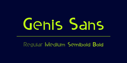 Genis Sans Font Poster 1