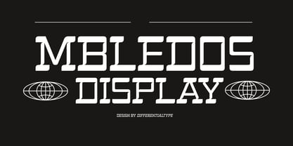 Mbledos Display Font Poster 1